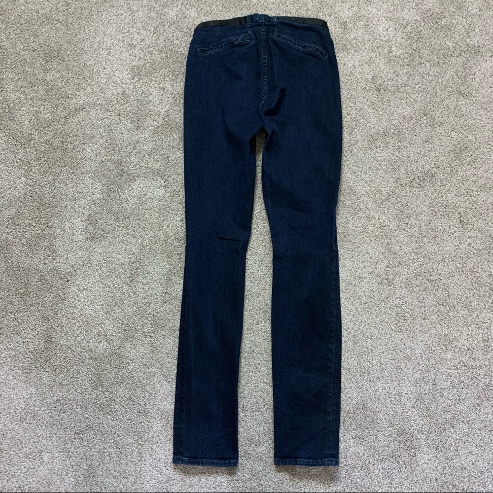 Women's HELMUT LANG Dark Wash INDIGO Blue STRETCH Denim SKINNY Designer JEANS 27